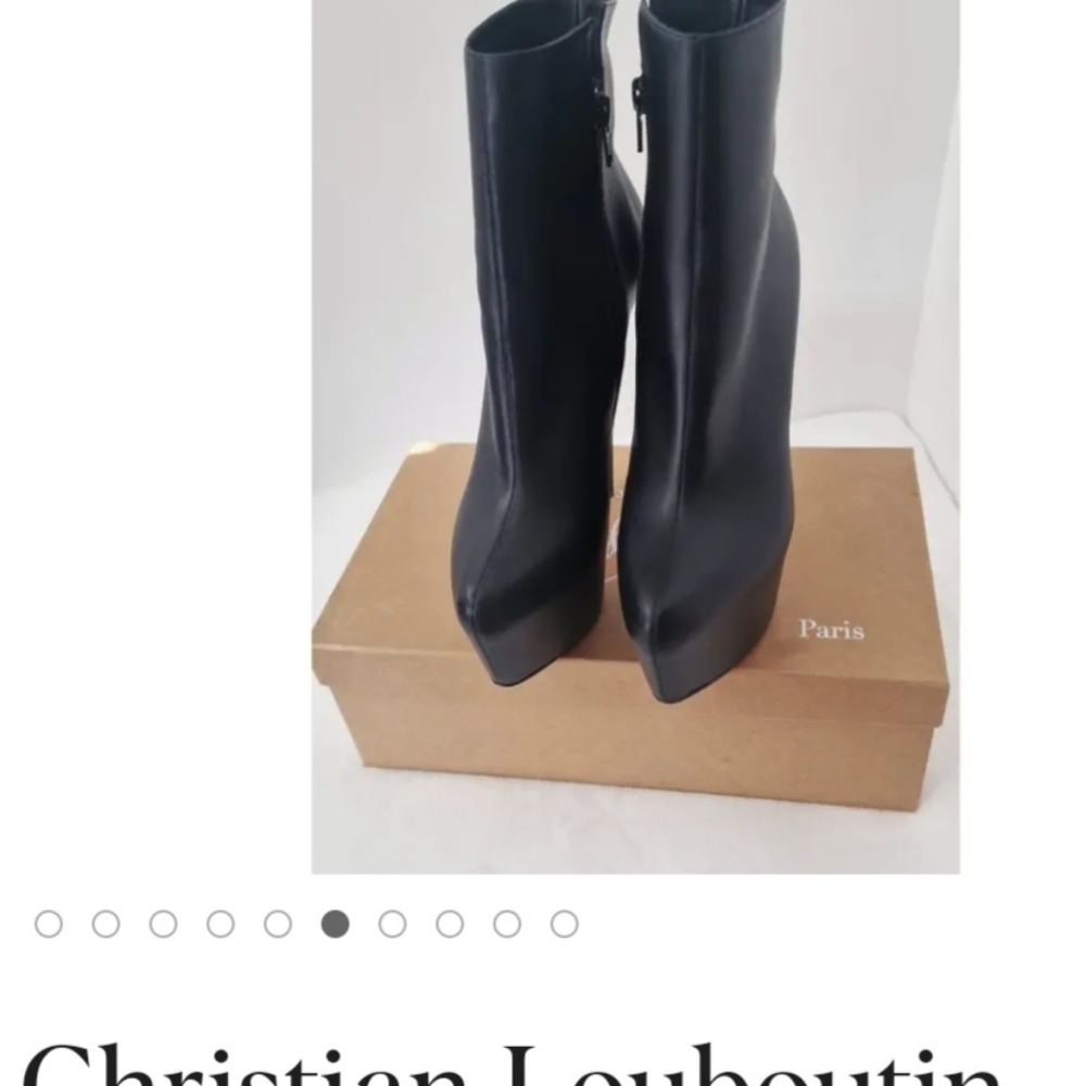 Christian Louboutin Daf Booty 160 Shiny Calf

 Louboutin Black Platform Boots